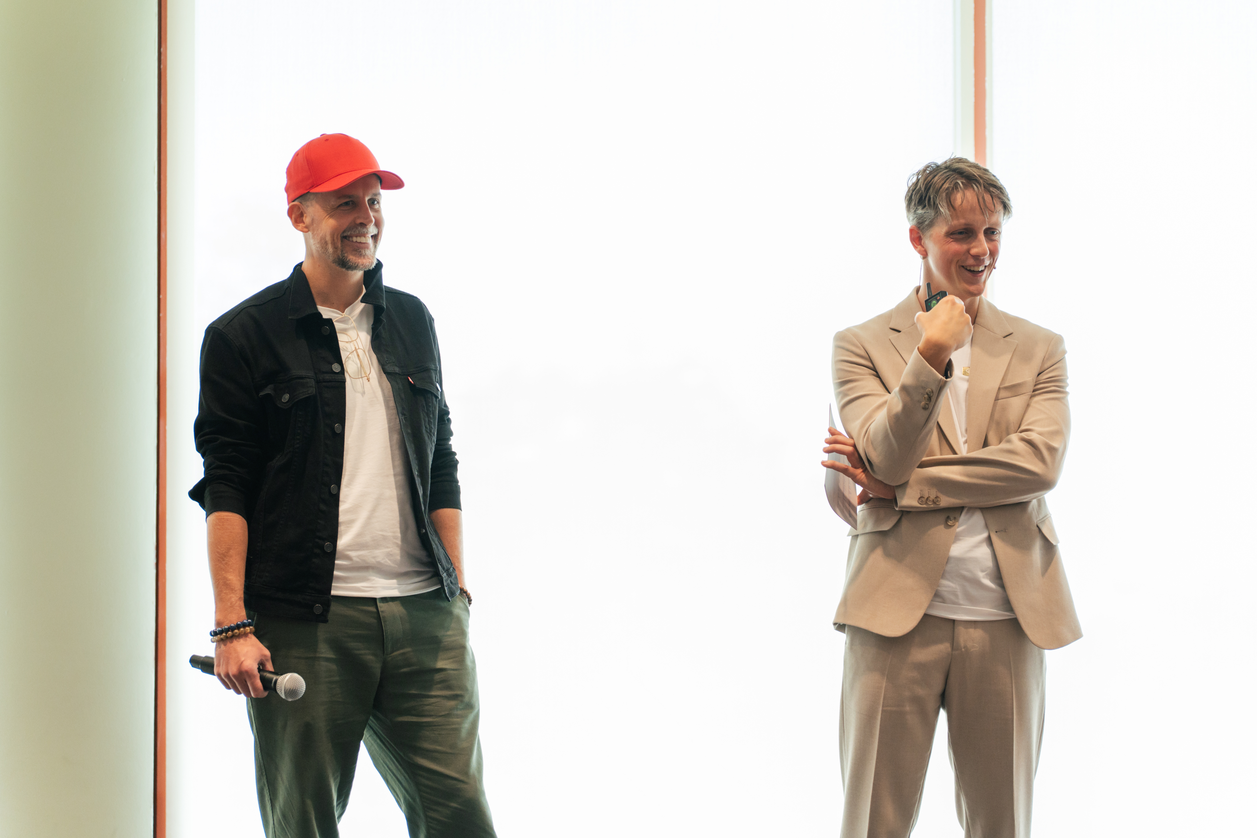 Claudio Marinow und Sebastian Maier auf der Bühne
